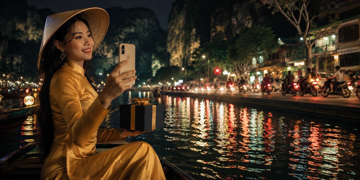 Thành viên VIP tại Ninh Bình trải nghiệm trò chơi casino trực tuyến trong không gian neon sang trọng
